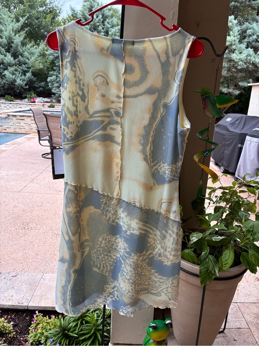 Vans Blue and Cream Printed Sleeveless Dress - Picture 2 of 7